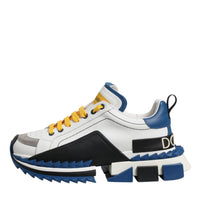 Dolce & Gabbana Multicolor Leather SUPER KING Sneakers Shoes