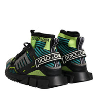 Dolce & Gabbana Multicolor Sorrento Logo Sneakers Socks Shoes