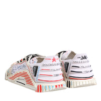 Dolce & Gabbana Multicolor Suede Fabric NS1 Sneakers Shoes