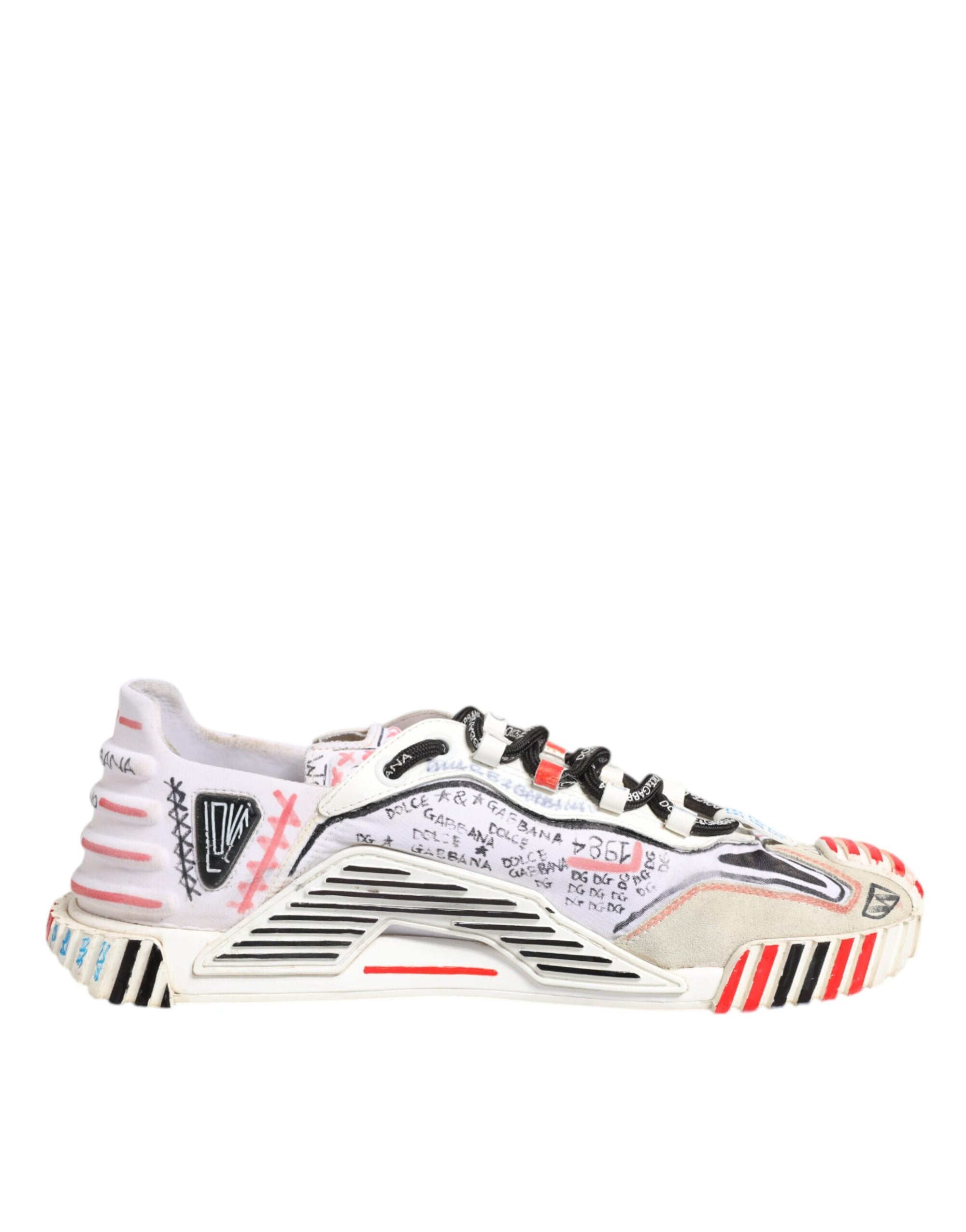 Dolce &amp; Gabbana Multicolor Suede Fabric NS1 Sneakers Shoes