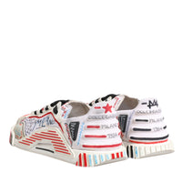 Dolce & Gabbana Multicolor Suede Fabric NS1 Sneakers Shoes