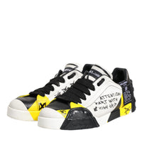 Dolce & Gabbana Multicolor Lettering Portofino Sneakers Shoes