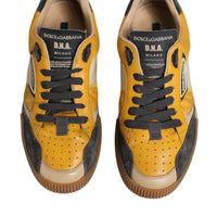 Dolce & Gabbana Multicolor Leather DNA Sneakers Shoes