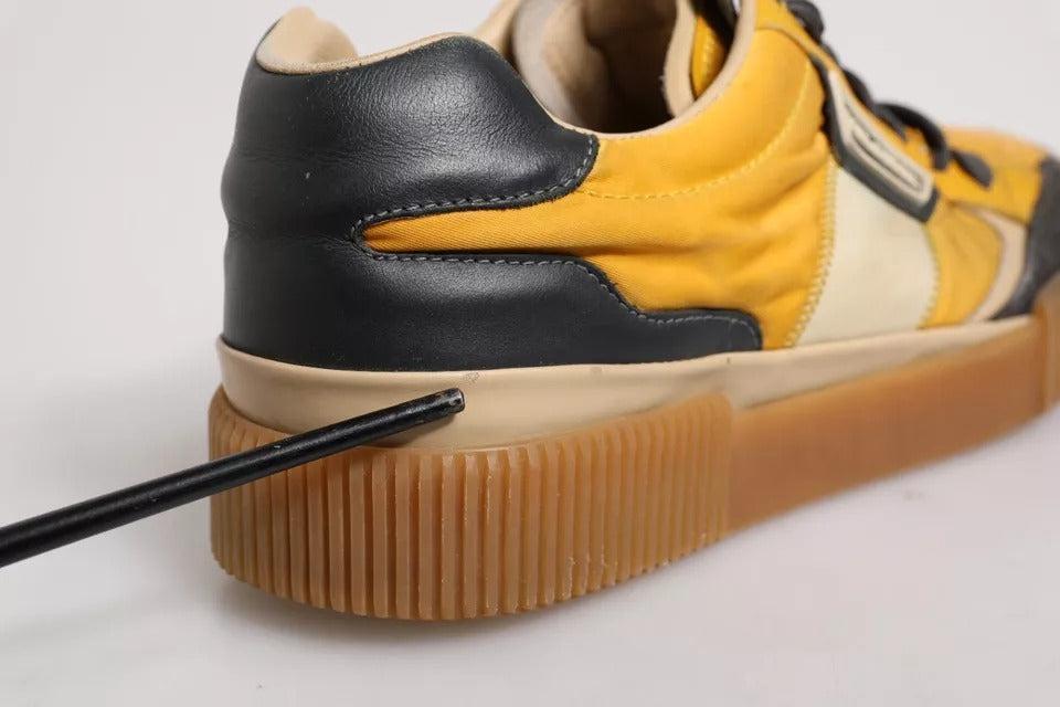 Dolce &amp; Gabbana Multicolor Leather DNA Sneakers Shoes