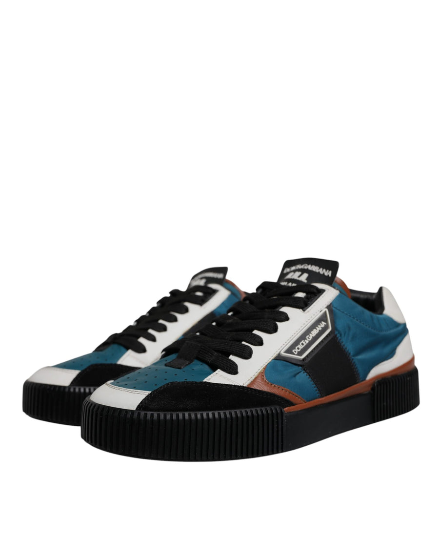 Dolce & Gabbana Multicolor Leather DNA Sneakers Shoes