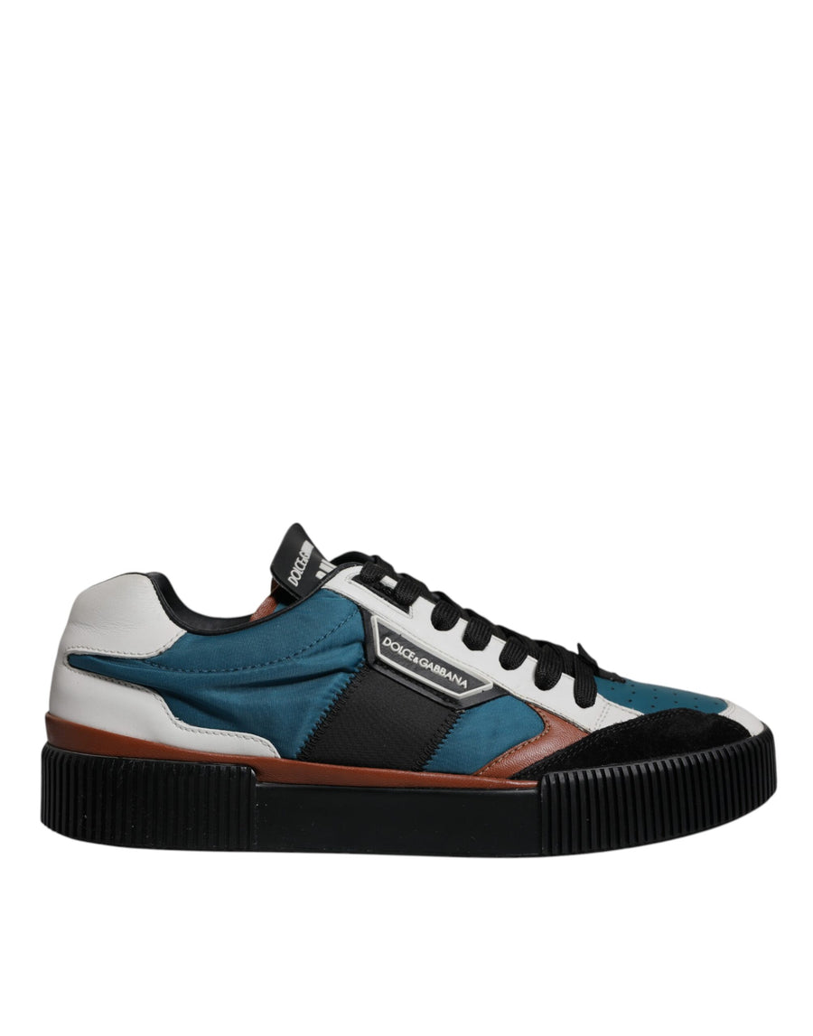 Dolce & Gabbana Multicolor Leather DNA Sneakers Shoes