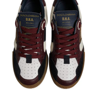 Dolce & Gabbana Multicolor Leather DNA Sneakers Shoes