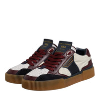 Dolce & Gabbana Multicolor Leather DNA Sneakers Shoes