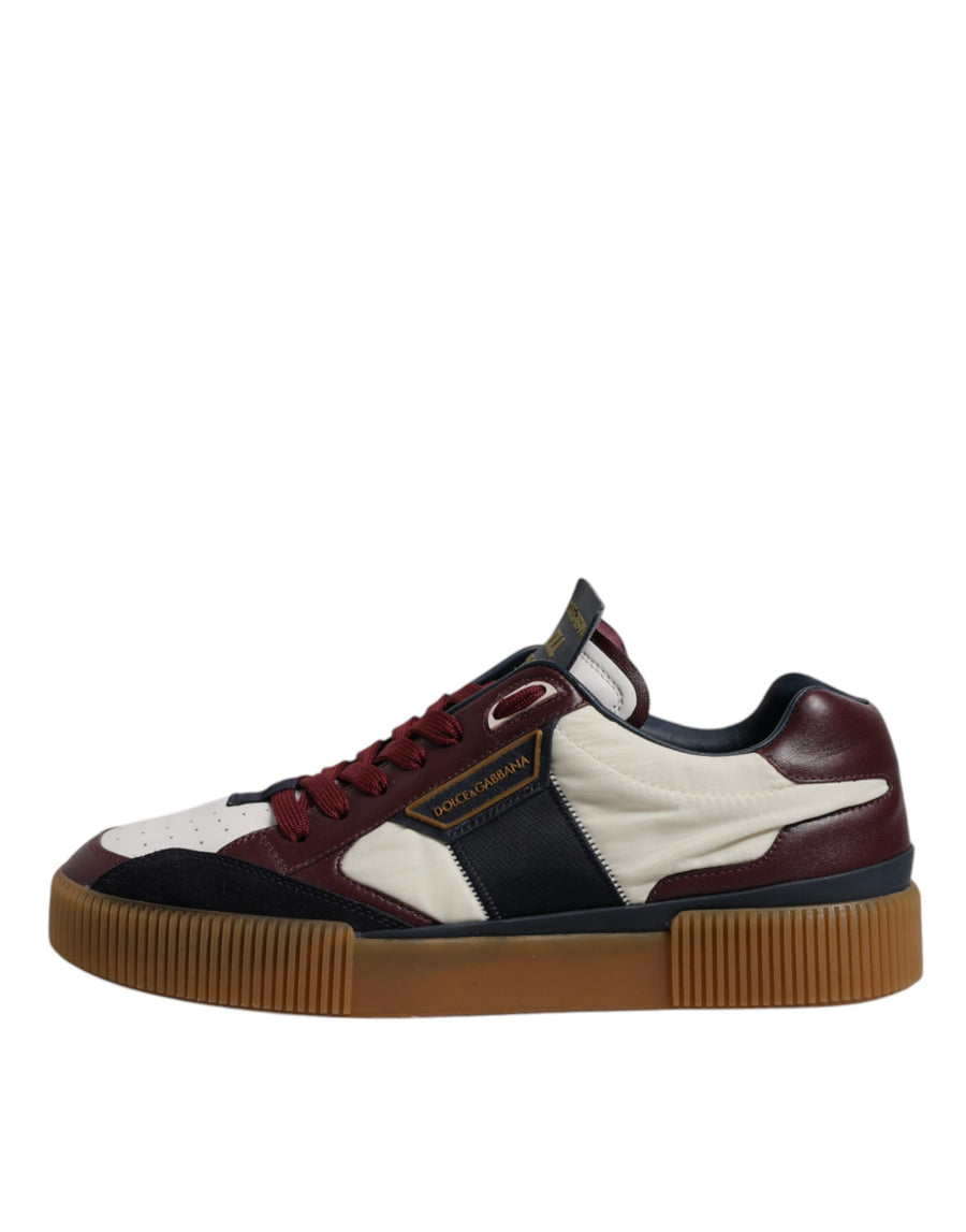 Dolce & Gabbana Multicolor Leather DNA Sneakers Shoes