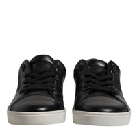 Dolce & Gabbana Black London Nappa Leather Men Sneakers Shoes