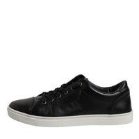 Dolce & Gabbana Black London Nappa Leather Men Sneakers Shoes