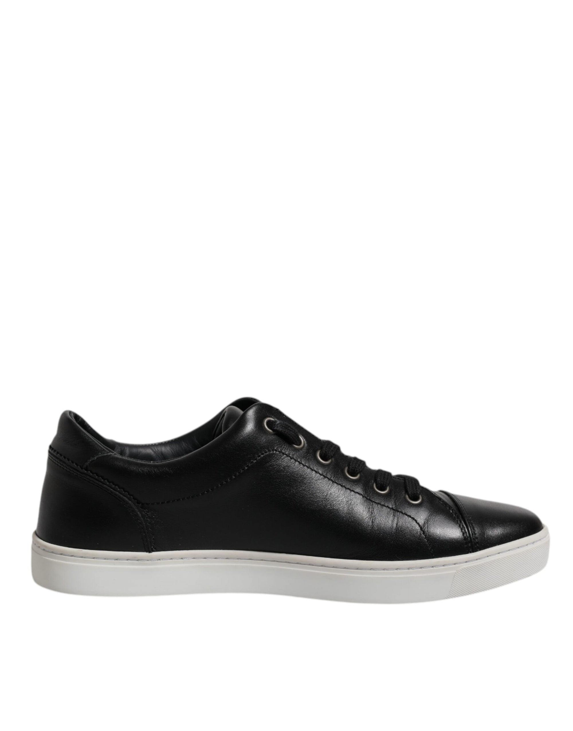 Dolce &amp; Gabbana Black London Nappa Leather Men Sneakers Shoes