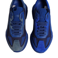 Dolce & Gabbana Blue Leather Daymaster Low Top Sneakers Shoes