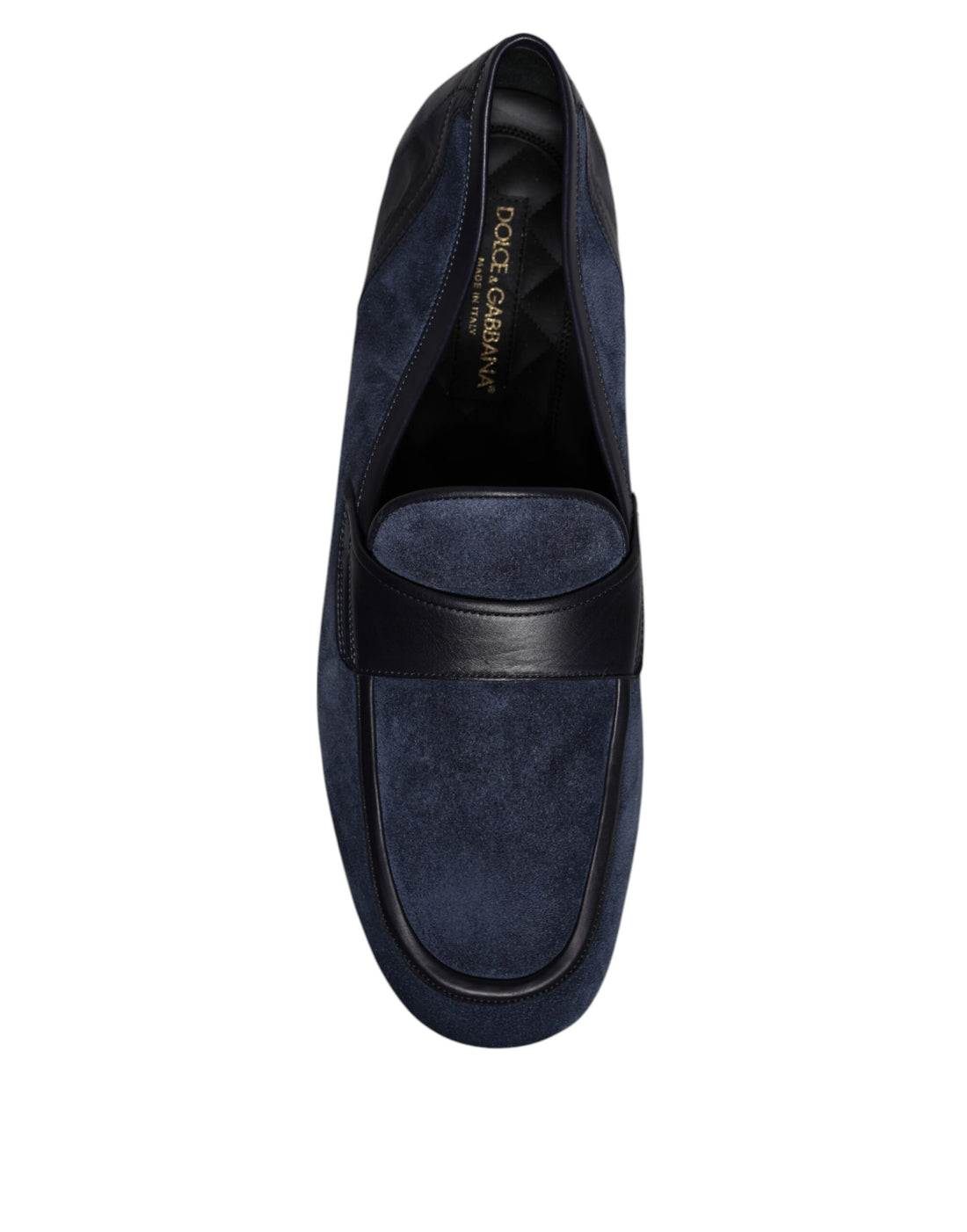 Dolce & Gabbana Blue Suede Leather Shoes Loafer Moccasin Shoes