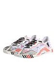 Dolce & Gabbana Multicolor Suede Fabric NS1 Sneakers Shoes