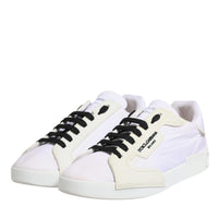 Dolce & Gabbana White Portofino Logo Low Top Sneakers Shoes