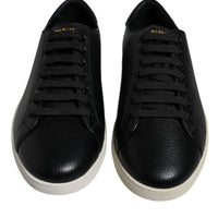 Dolce & Gabbana Black Low Top Men Saint Tropez Sneakers Shoes