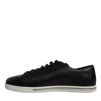 Dolce & Gabbana Black Low Top Men Saint Tropez Sneakers Shoes