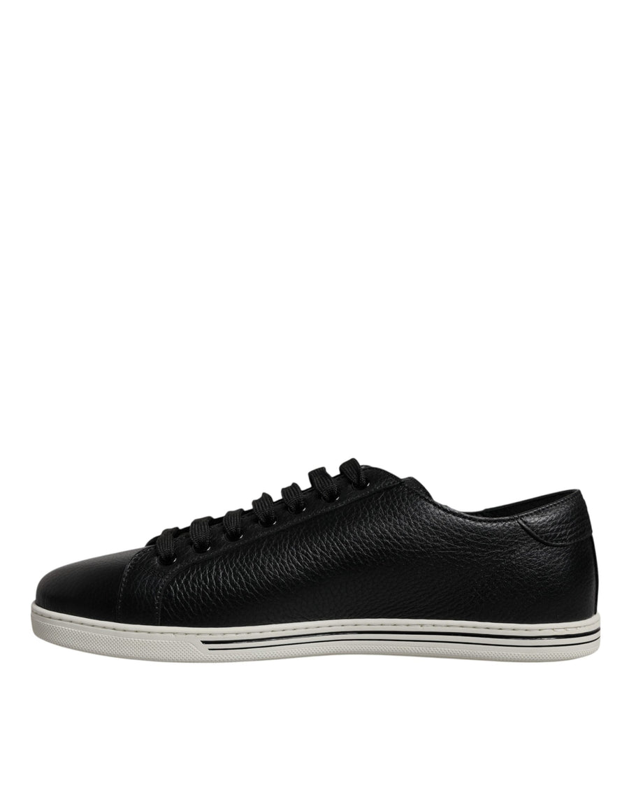 Dolce & Gabbana Black Low Top Men Saint Tropez Sneakers Shoes