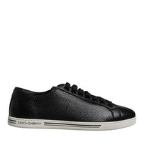 Dolce & Gabbana Black Low Top Men Saint Tropez Sneakers Shoes