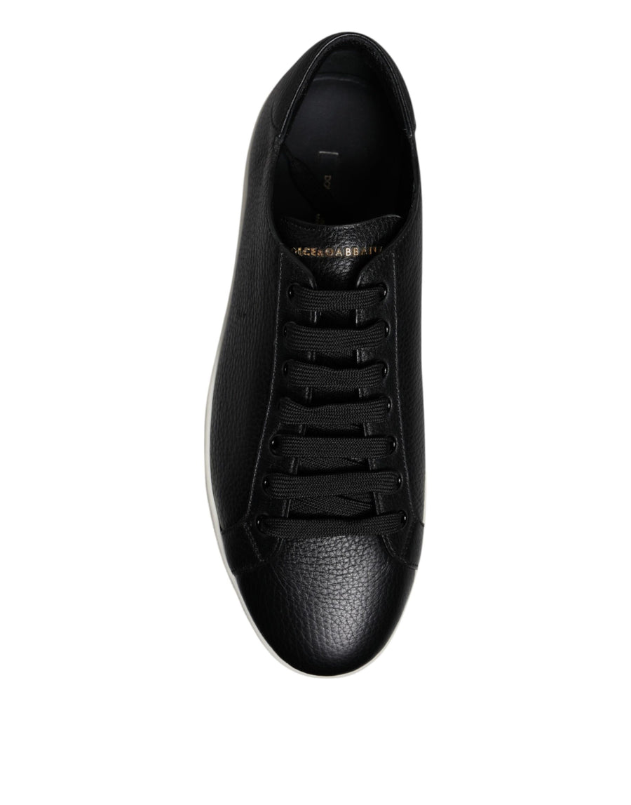 Dolce & Gabbana Black Low Top Men Saint Tropez Sneakers Shoes