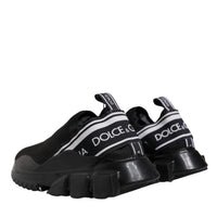 Dolce & Gabbana Black Sorrento Slip On Low Top Sneakers Shoes