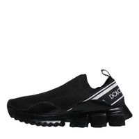 Dolce & Gabbana Black Sorrento Slip On Low Top Sneakers Shoes