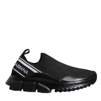 Dolce & Gabbana Black Sorrento Slip On Low Top Sneakers Shoes