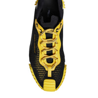 Dolce & Gabbana Black Yellow Low Top NS1 Sneakers Shoes