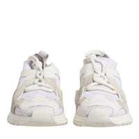 Dolce & Gabbana White Mesh Sorrento Trekking Sneakers Shoes