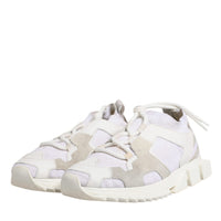 Dolce & Gabbana White Mesh Sorrento Trekking Sneakers Shoes