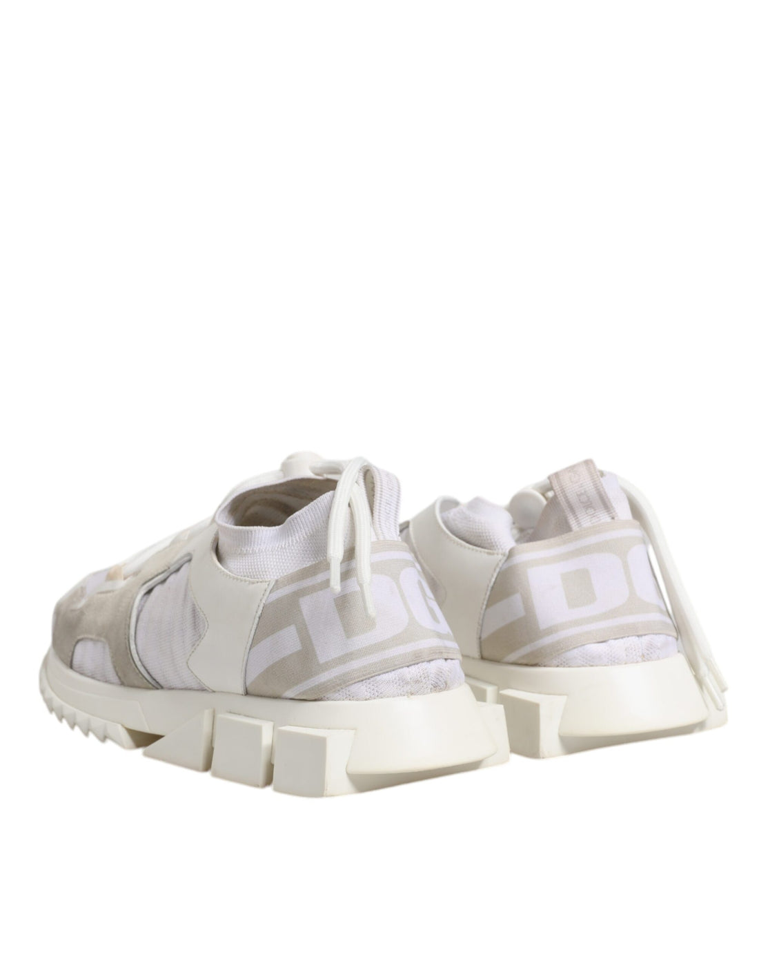 Dolce & Gabbana White Mesh Sorrento Trekking Sneakers Shoes