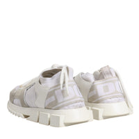 Dolce & Gabbana White Mesh Sorrento Trekking Sneakers Shoes