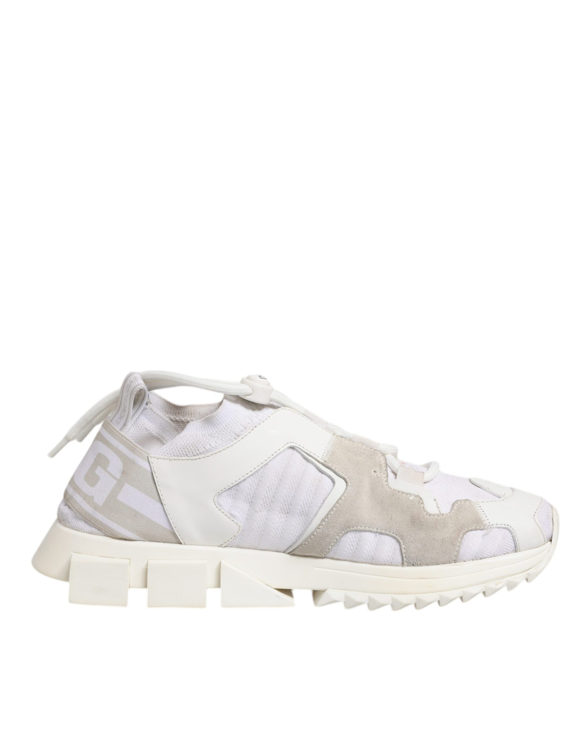 Dolce &amp; Gabbana White Mesh Sorrento Trekking Sneakers Shoes