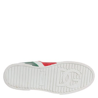 Dolce & Gabbana White Portofino Made In Italy Print Sneakers Shoes