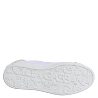 Dolce & Gabbana White Portofino Logo Low Top Sneakers Shoes