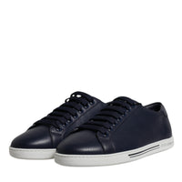 Dolce & Gabbana Black Low Top Men Saint Tropez Sneakers Shoes