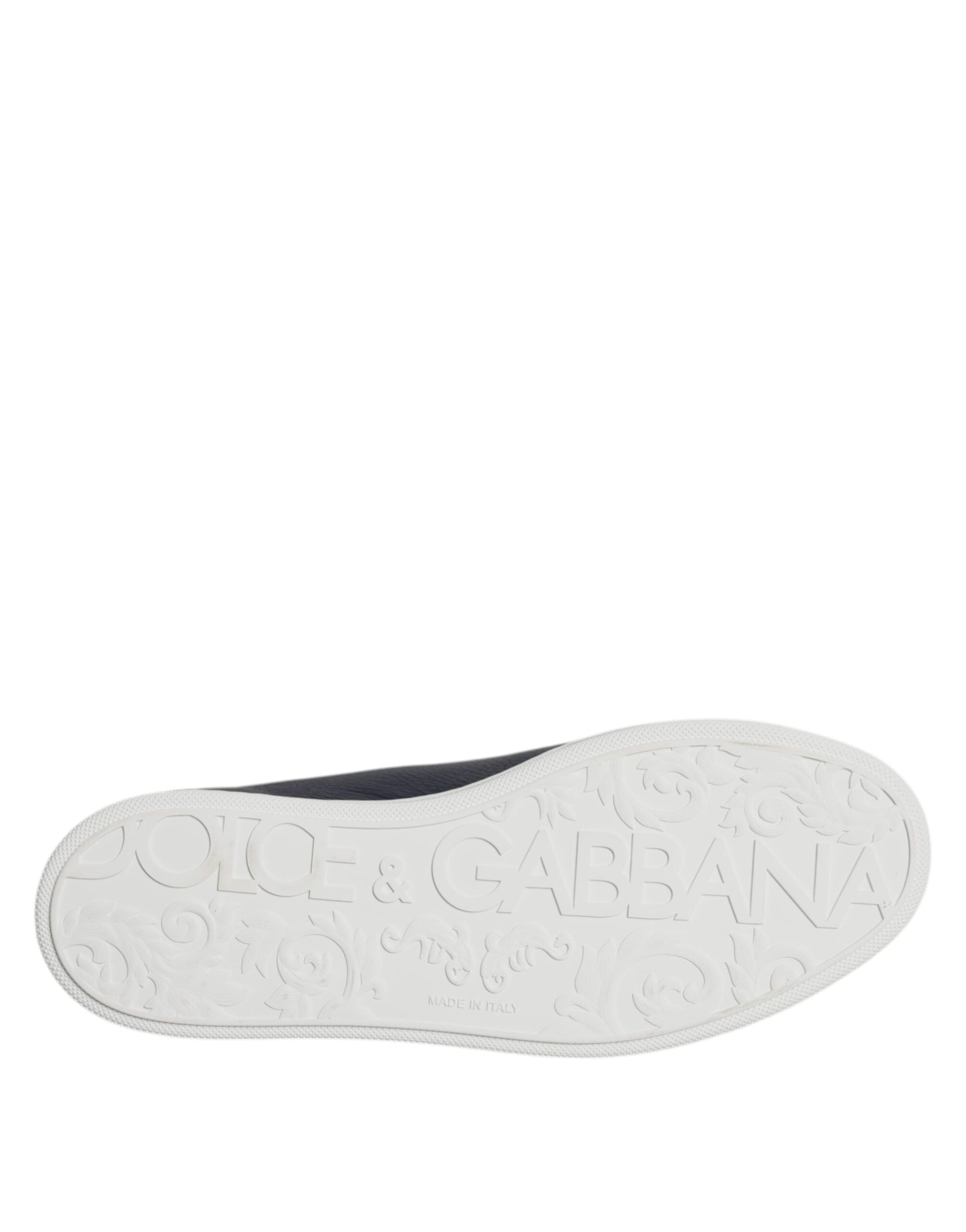 Dolce &amp; Gabbana Blue Low Top Men Saint Tropez Sneakers Shoes