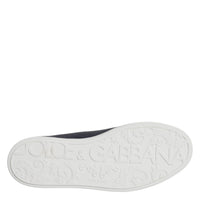 Dolce & Gabbana Black Low Top Men Saint Tropez Sneakers Shoes