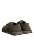 Dolce & Gabbana Army Green Low Top NS1 Men Sneakers Shoes