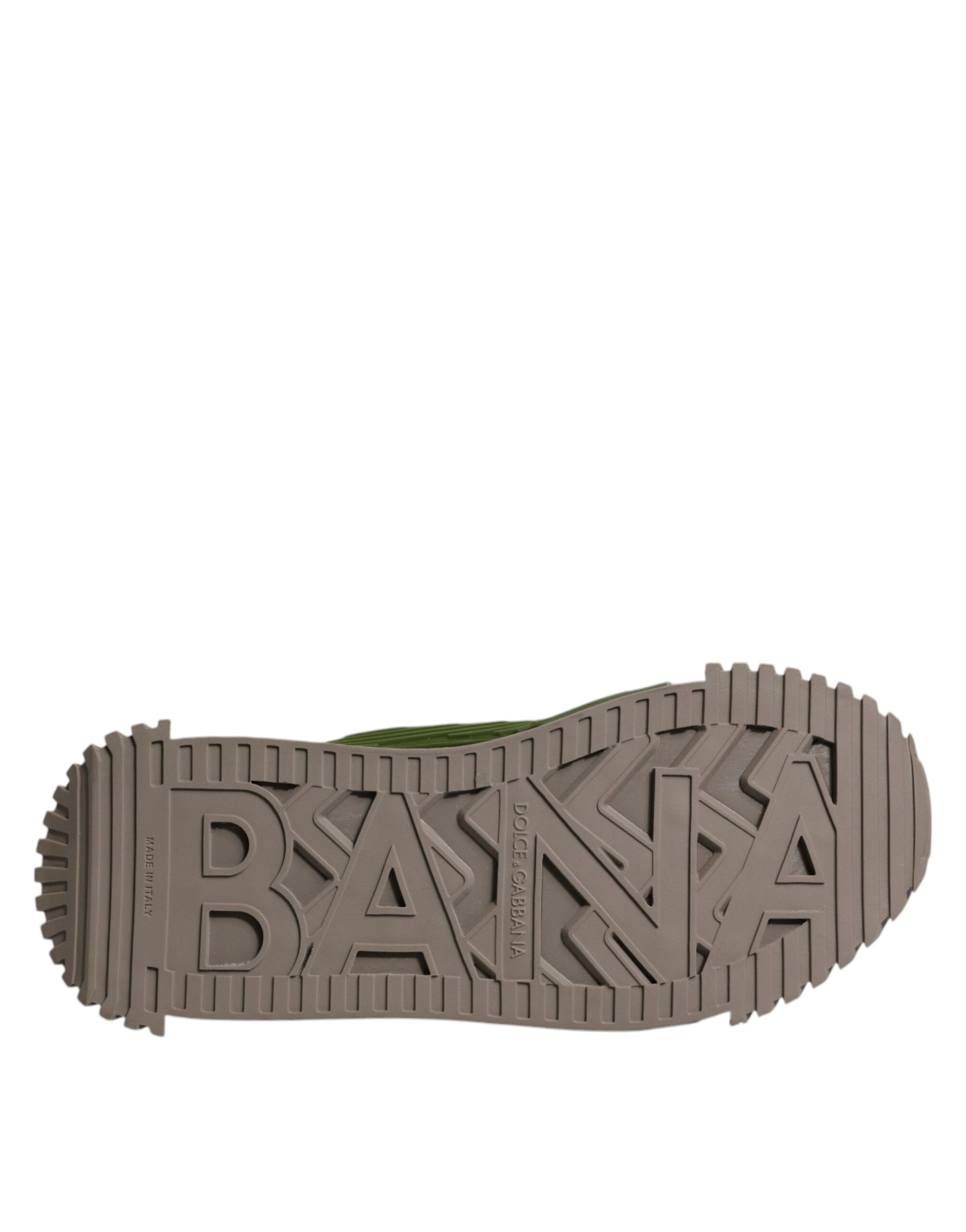 Dolce &amp; Gabbana Army Green Low Top NS1 Men Sneakers Shoes