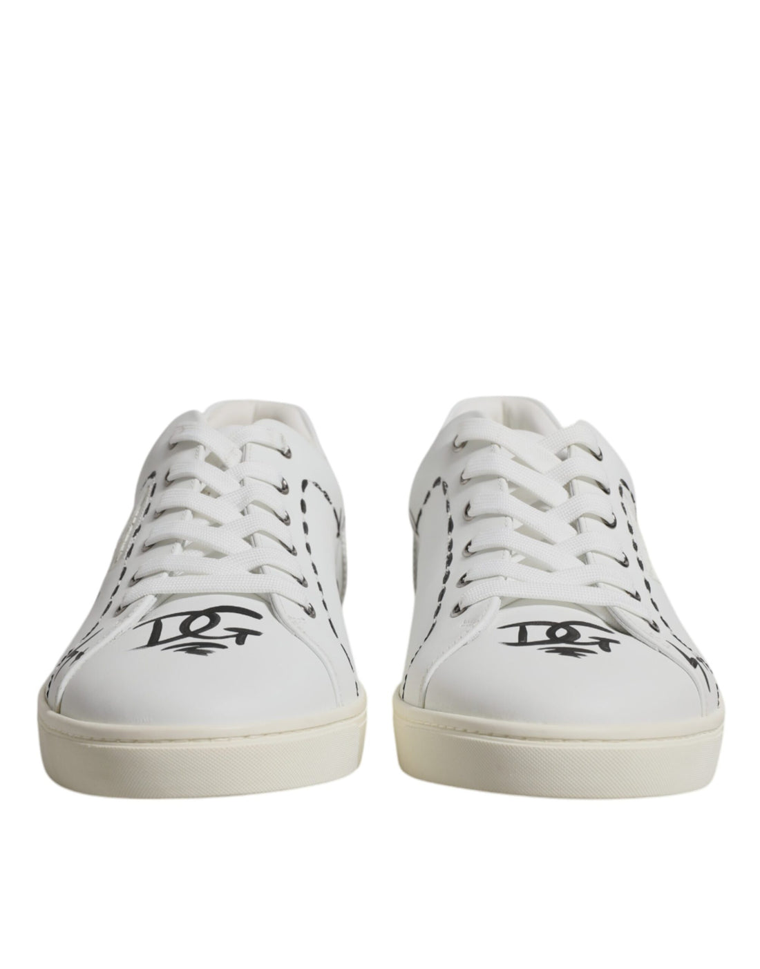 Dolce & Gabbana White Leather Milano Low Top Sneakers Shoes