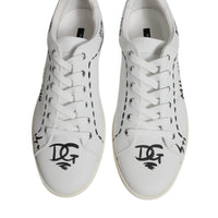 Dolce & Gabbana White Leather Milano Low Top Sneakers Shoes