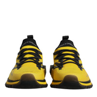 Dolce & Gabbana Yellow SORRENTO Sport Stretch Sneakers Shoes