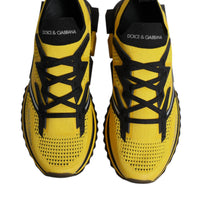 Dolce & Gabbana Yellow SORRENTO Sport Stretch Sneakers Shoes