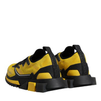 Dolce & Gabbana Yellow SORRENTO Sport Stretch Sneakers Shoes