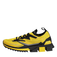 Dolce & Gabbana Yellow SORRENTO Sport Stretch Sneakers Shoes