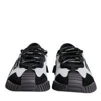 Dolce & Gabbana Black White Mesh NS1 Low Top Sneakers Shoes