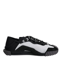 Dolce & Gabbana Black White Mesh NS1 Low Top Sneakers Shoes