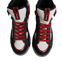 Dolce & Gabbana Multicolor Leather High Top Sneakers Shoes